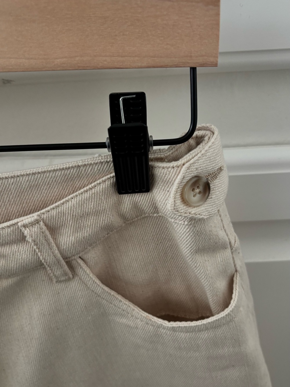 Crescent Beige High-Rise Bermuda Shorts - Picture 4 of 8